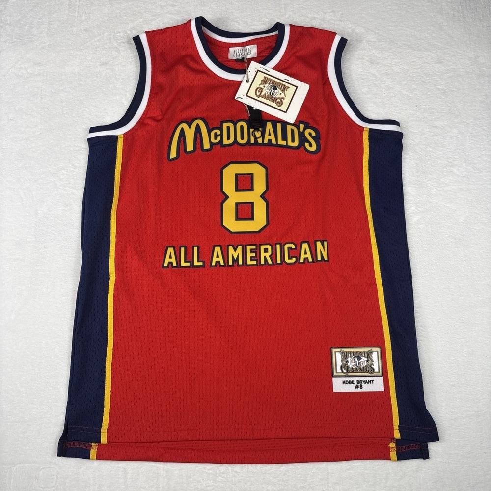 Men's Kobe Bryant McDonald's All American Jersey Headgear Classics Red XL